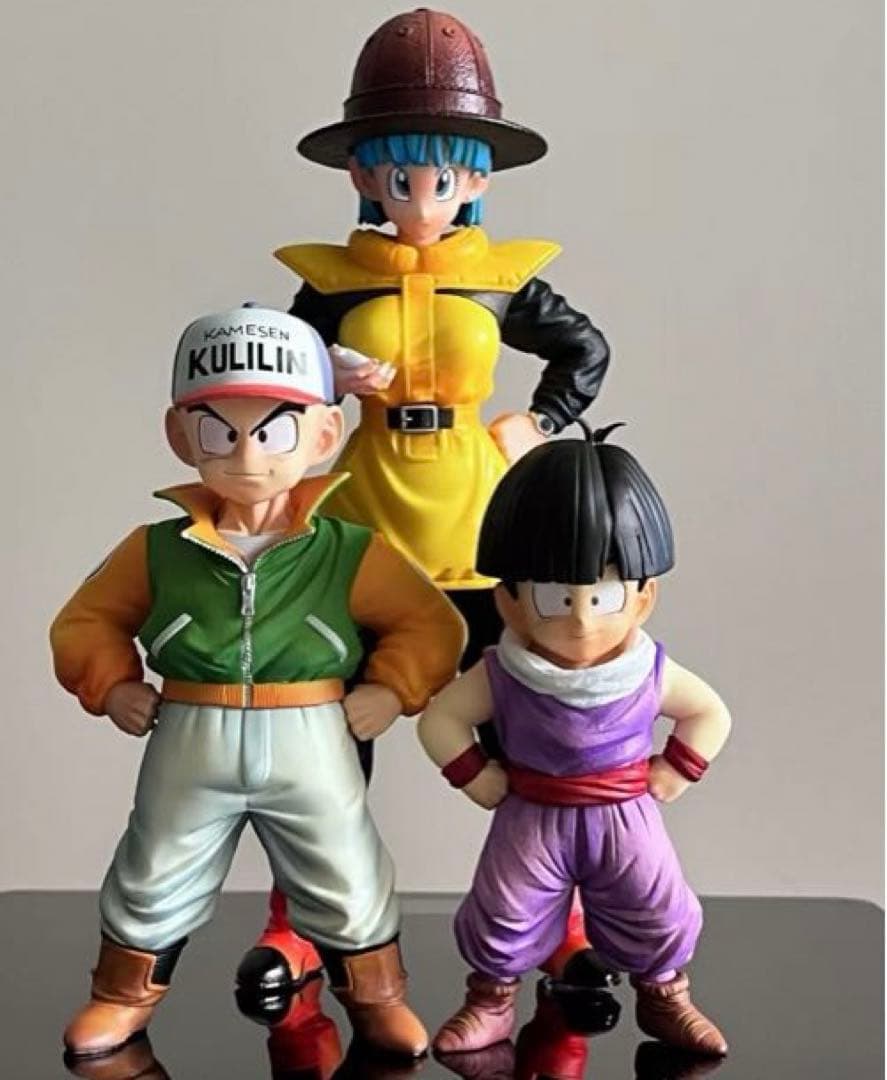 ドラゴンボール　ブルマ＆クリリン＆孫悟飯　3体セット　約15.5cm