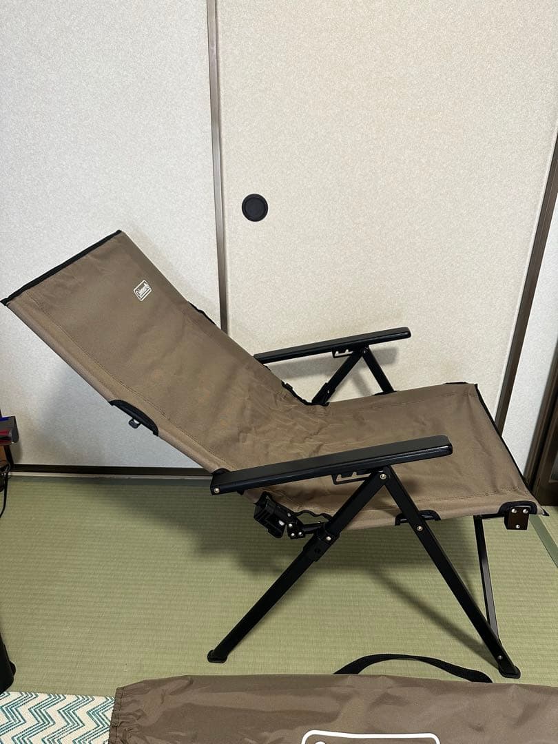 Coleman アウトドアチェア ブラウン　リクライニング3段階