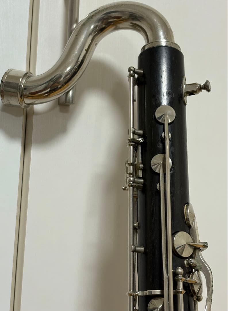 【稀少】バスクラリネット　ノブレ　ケース付き　木製（グラナディラ材）