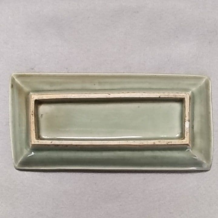 初期伊万里　初期伊万里皿　初期伊万里青磁牡丹文長皿　古伊万里　古伊万里皿