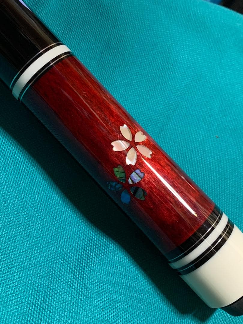 赤【新品】桜インレイ・プレイキュー・ラジアル・12ｍｍ