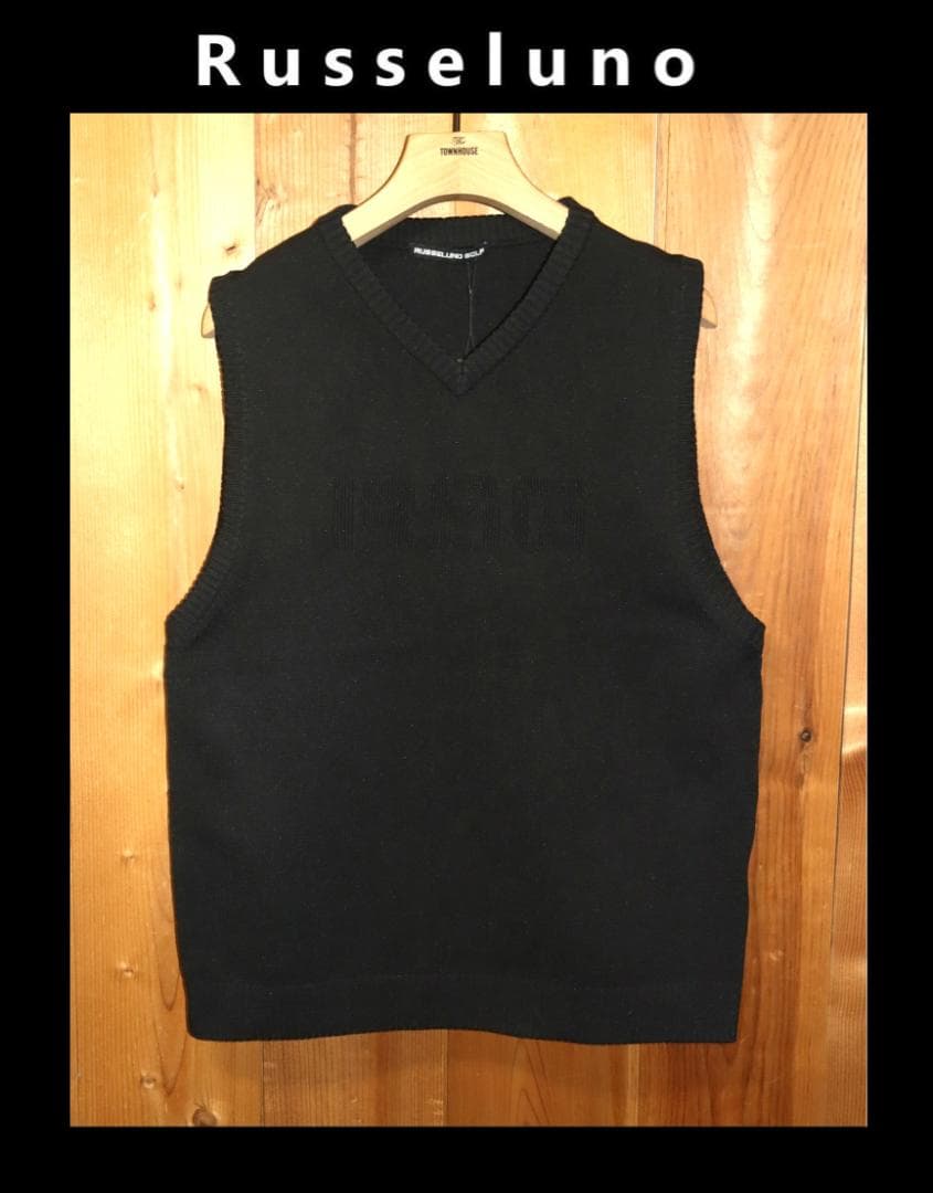 新品 ラッセルノ ゴルフ ルチャマスク ニットベスト (7/XXL)　Ⓗ