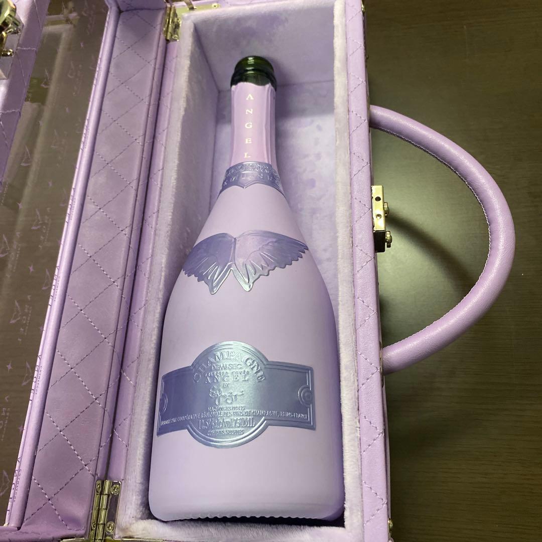 エンジェル　空箱　パープル　レザータイプ