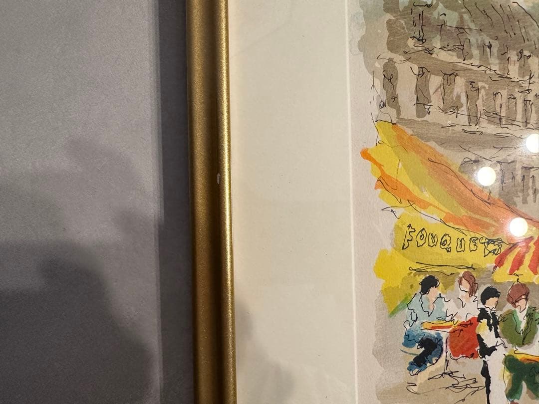 絵画　サイン有 リトグラフ 　パリ　 ウルバン