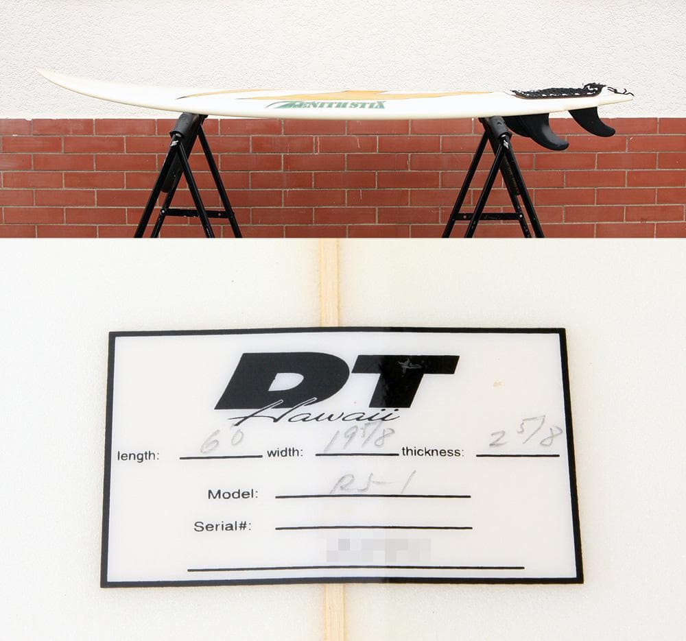 ZSX D.Tatsuno Shape 6'0(183cm) FCS 5フィン