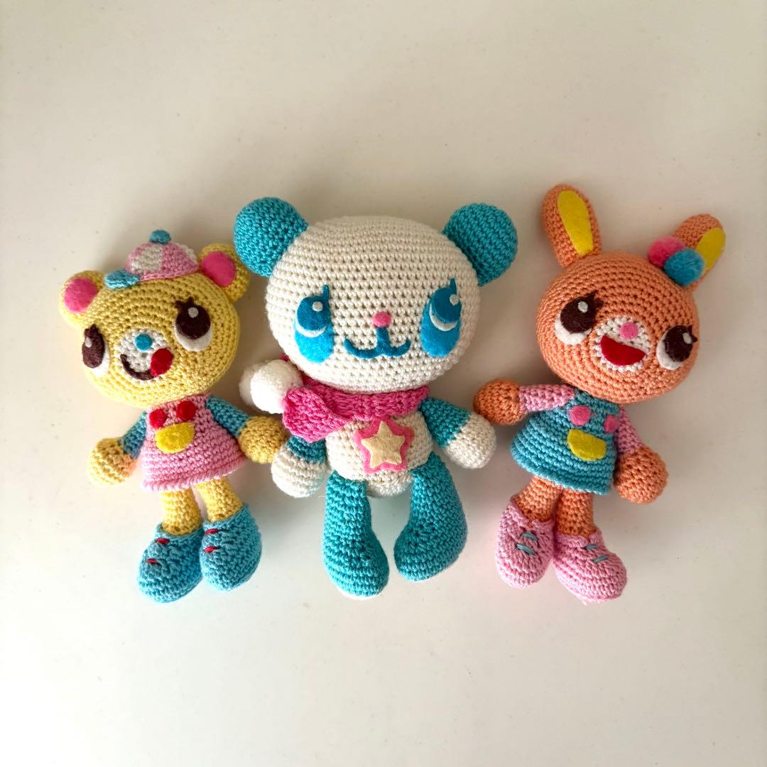 激レア　MEZZO PIANO 編みぐるみ　みみぽぽ　お友達　3体セット