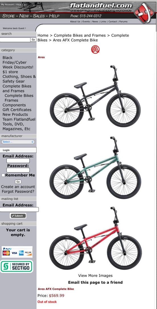 レア　アーレスバイク　Ares Bikes AFX 20インチ BMX