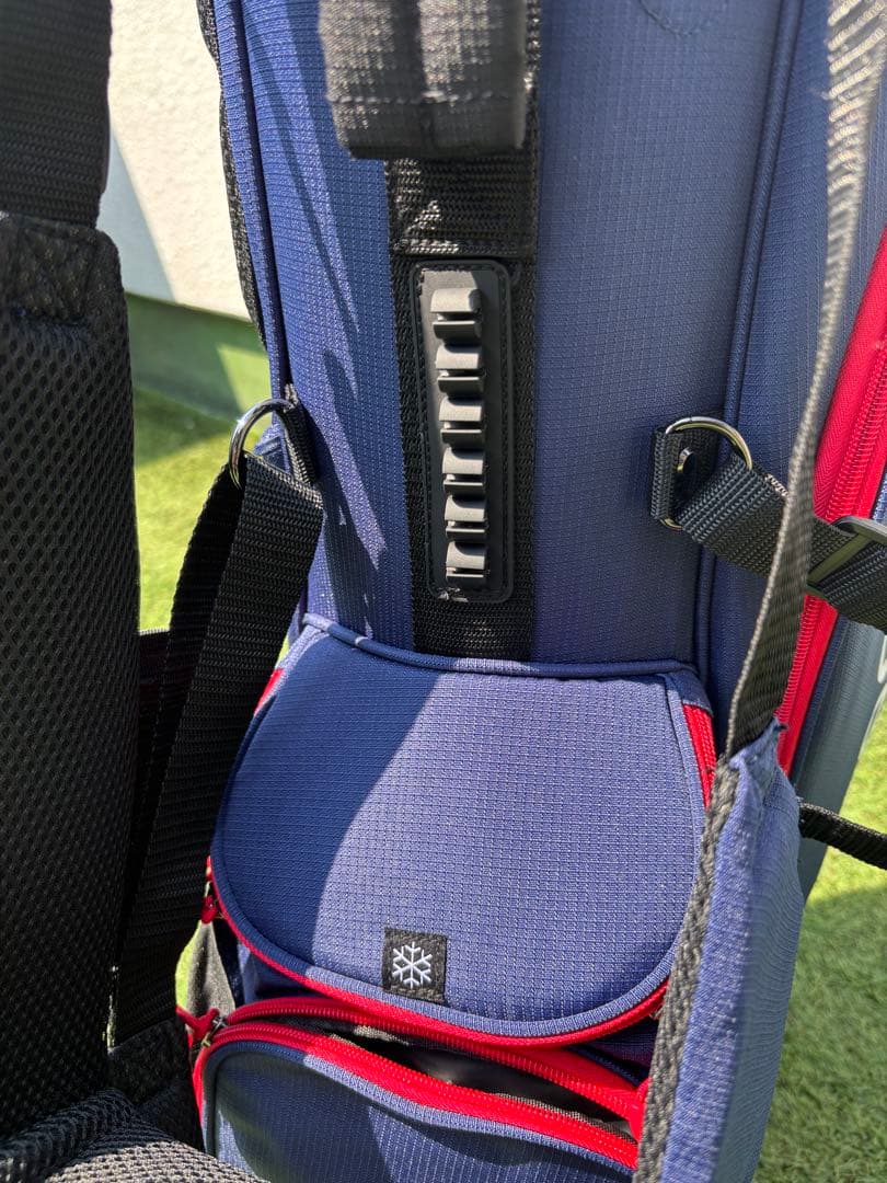 LOVACE スタンドキャディバッグ　ゴルフバッグ　新品　ネイビー　軽量　防水