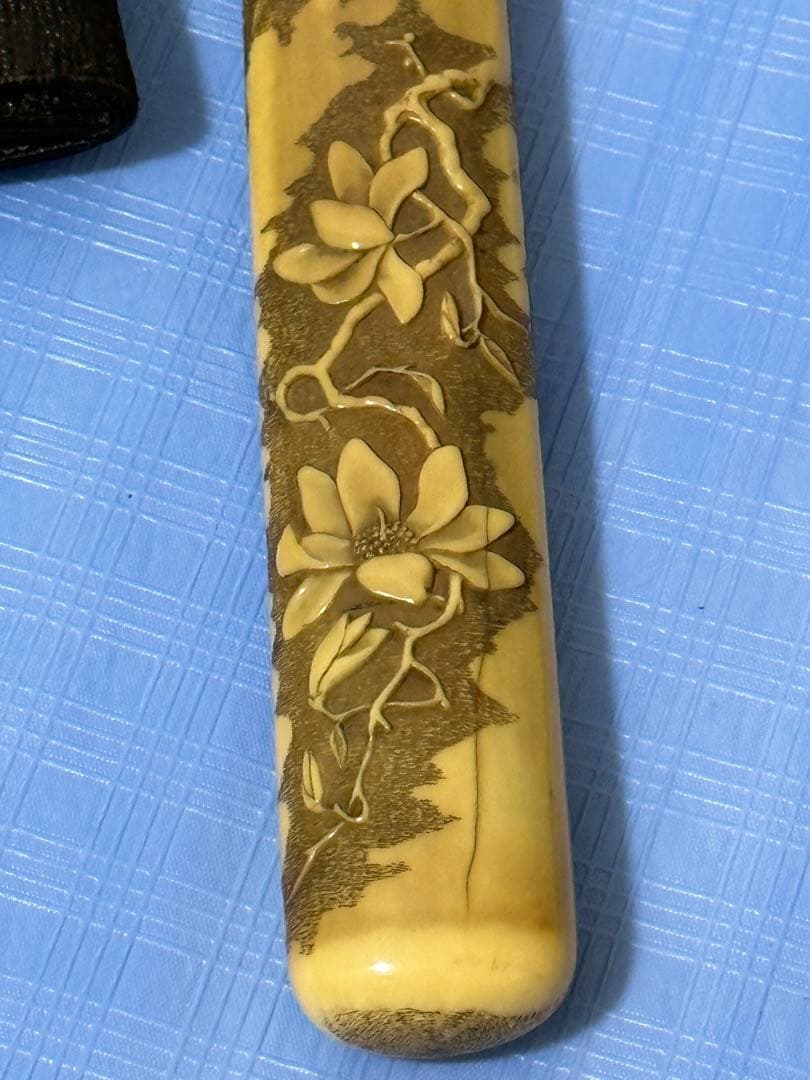 極上 時代物 煙草入れ 提げ物 キセル入れ 煙管 喫煙具 キセル 古道具