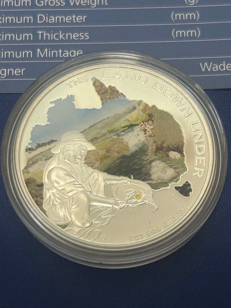 オーストラリア ランドダウンアンダー ゴールドラッシュ 1オンス銀貨