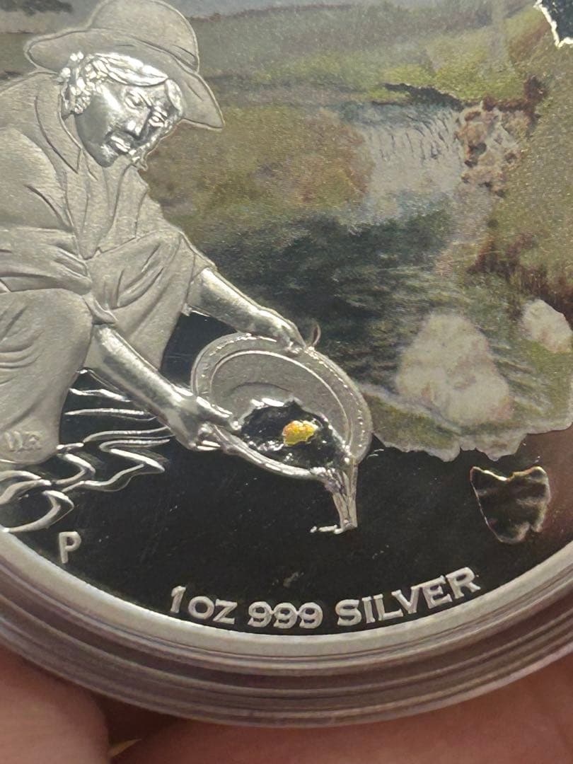 オーストラリア ランドダウンアンダー ゴールドラッシュ 1オンス銀貨