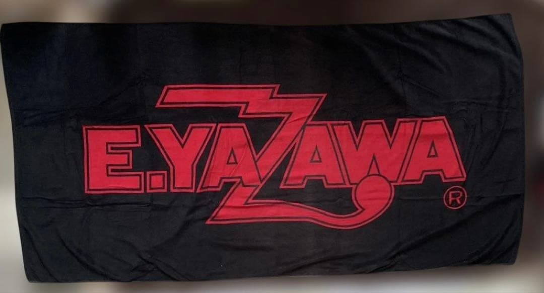 ウルトラビックサイズE.YAZAWA ロゴ2m×1mウルトラビーチタオル