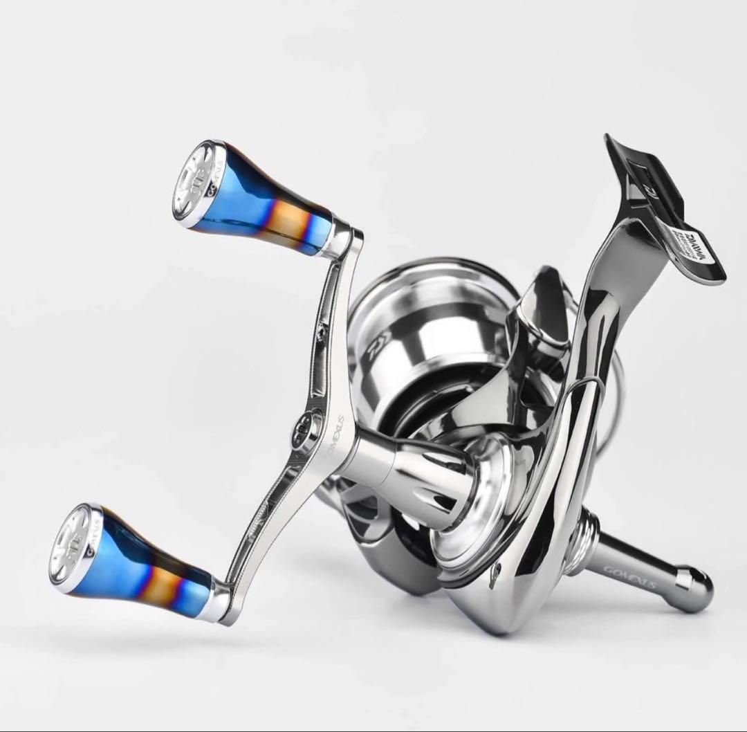 ゴメクサス　98mm ダブルハンドル チタンノブ　ダイワ　ルビアス　セルテート