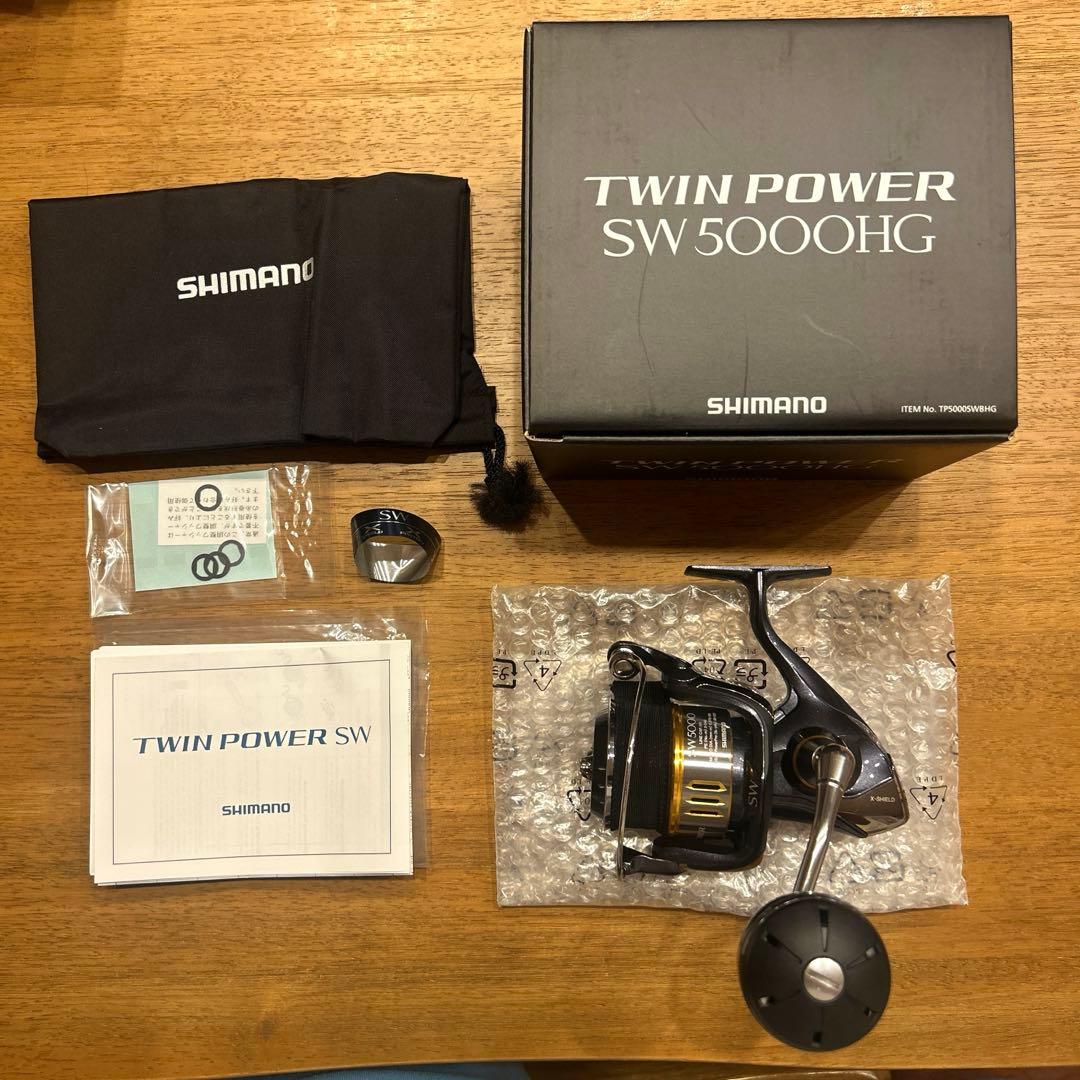 美品　シマノ　15ツインパワーSW 5000HG