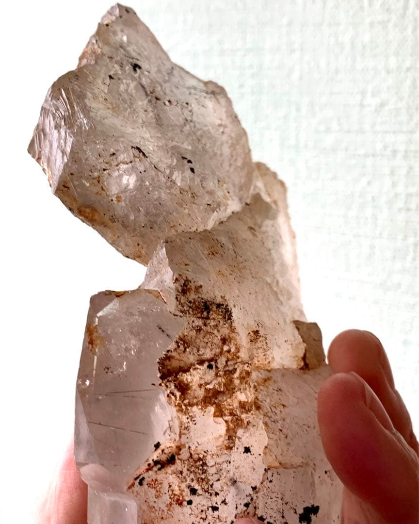 シン・ザギマウンテンクォーツ60/巨大/黒針入り/虹入り/複合