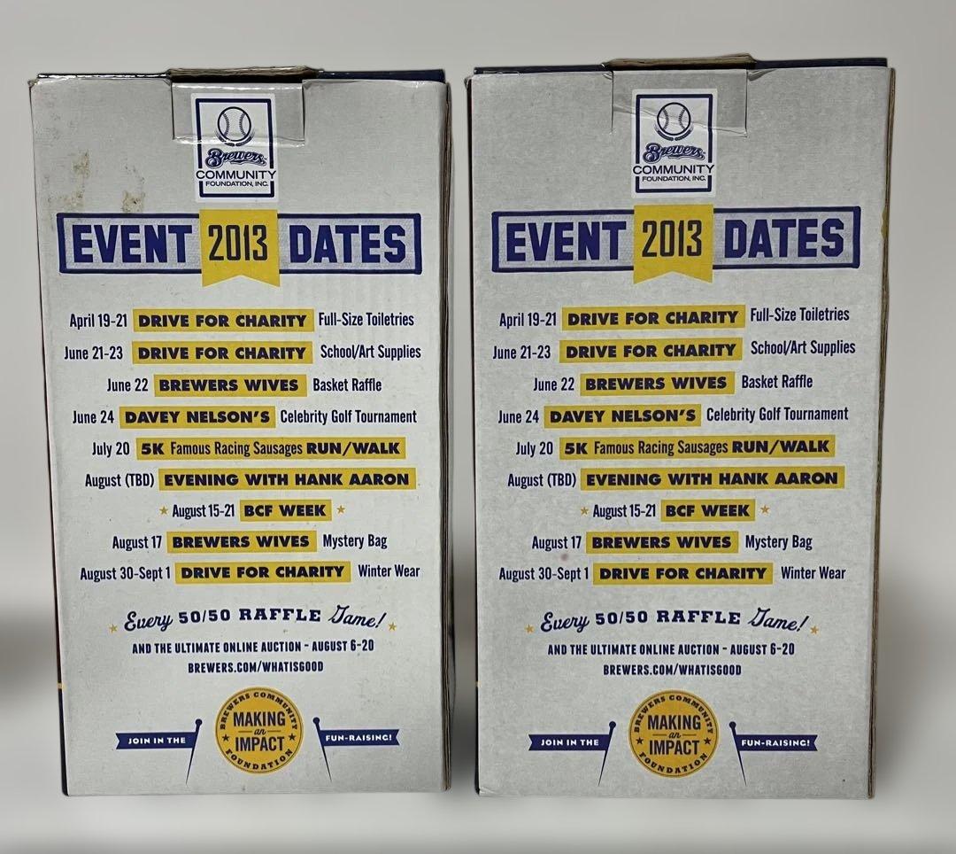 青木宣親 ブリュワーズ ボブルヘッド 2体セット