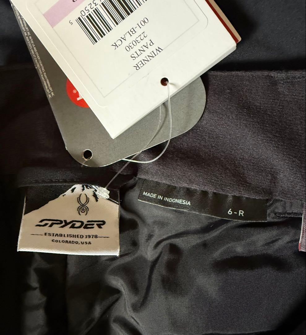 新品 スパイダー WINNER PANTS 223030 BK6