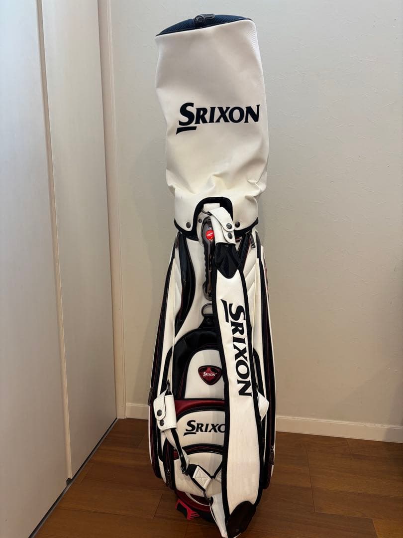 Srixon キャディバッグ ホワイト/レッド　松山英樹モデル
