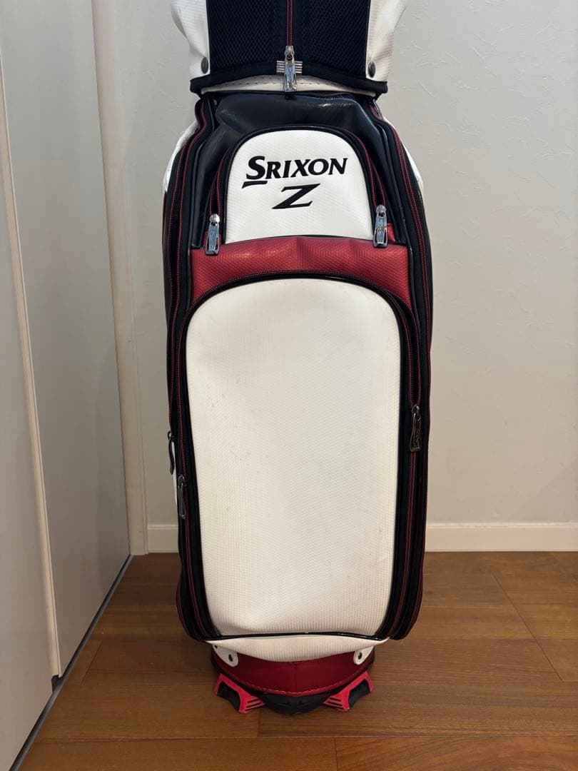 Srixon キャディバッグ ホワイト/レッド　松山英樹モデル