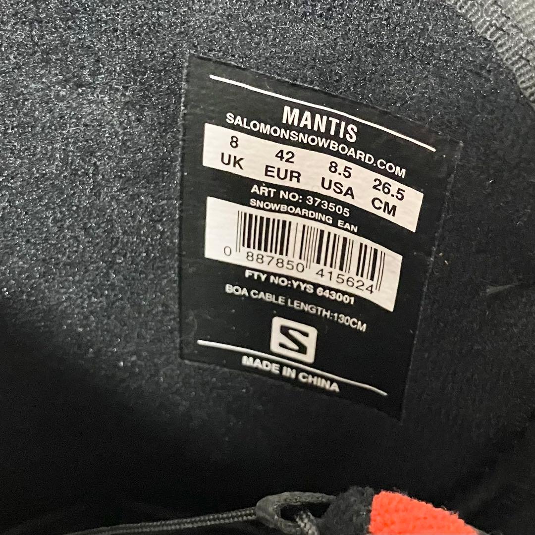 【美品】サロモン スノーボードブーツ FACTION BOA 26.5cm