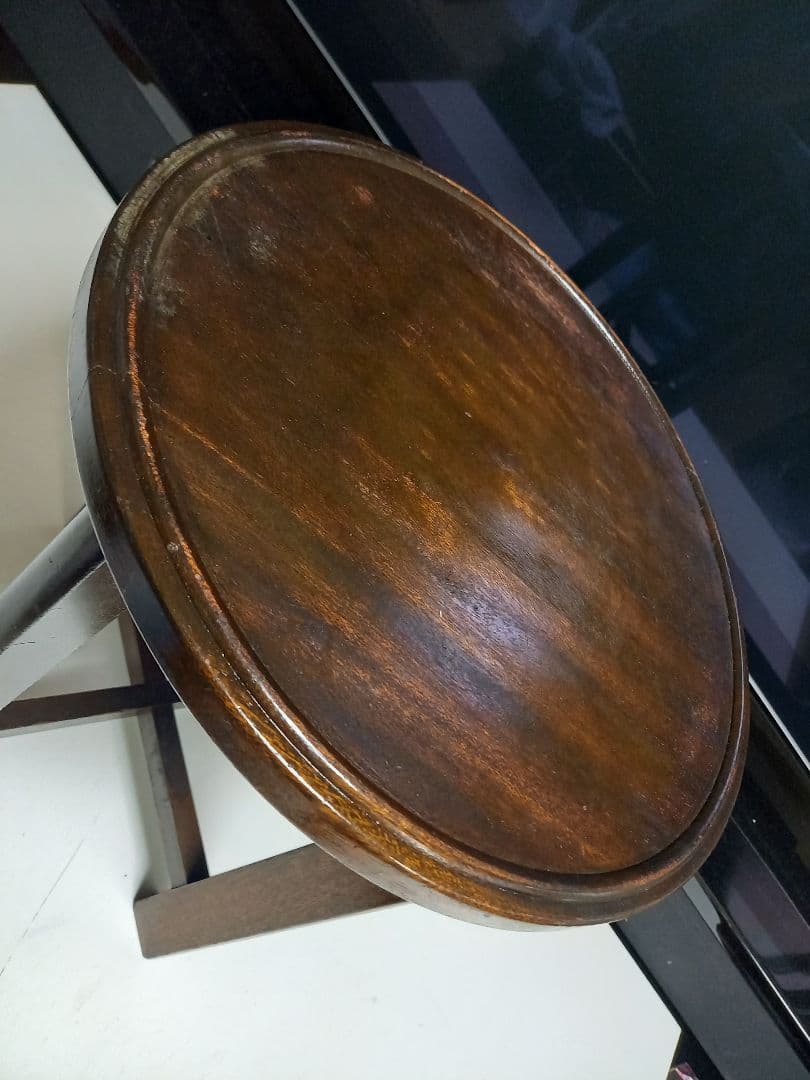 希少　1960's　スピンドル　ウッド　ブランチ　サイドテーブル　スツール