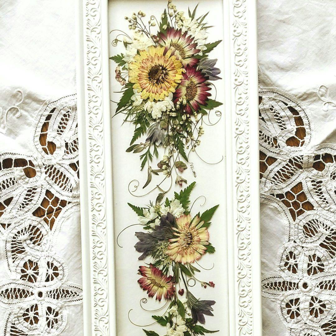 押し花アート❀花の舞❀押し花額 押し花絵画 アート ブーケ 額装 インテリア