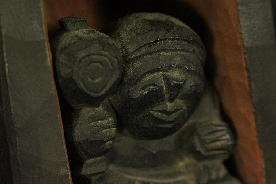 但馬彫刻 松田一 作 大黒天座像(ZE520)