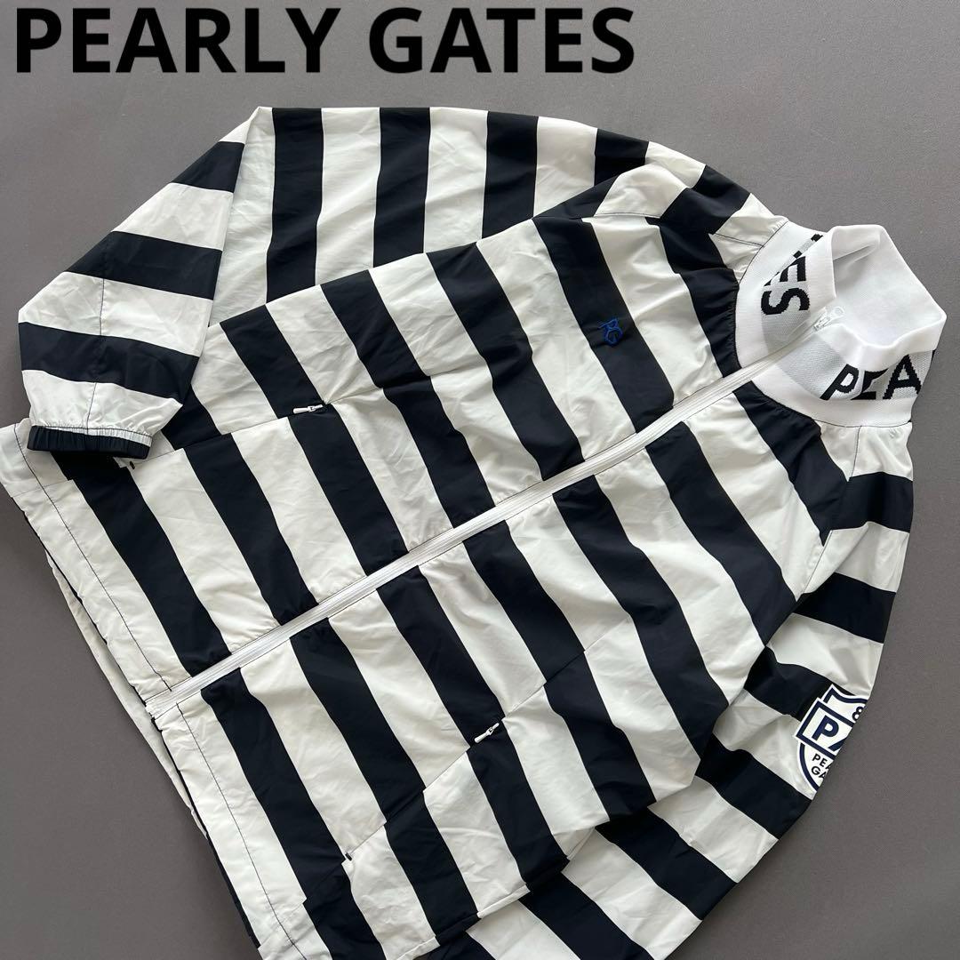 PEARLY GATES パーリーゲイツ　ナイロンジャケット メンズ　ボーダー