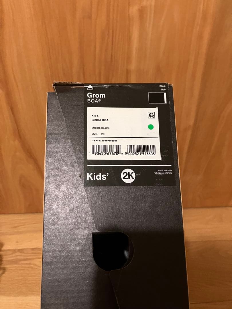 美品 Burton 子ども用スノーボードブーツ GROM 20.5cm 箱付き