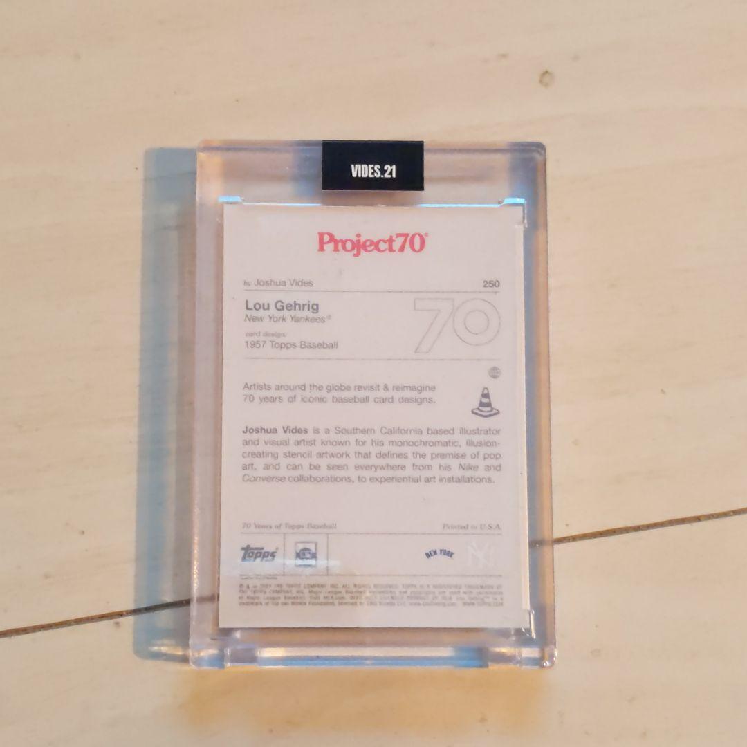 joshua vides　topps project70 lou gerring