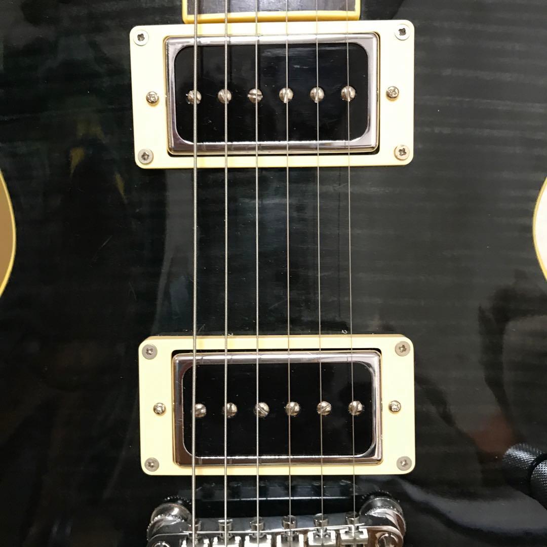 レスポールタイプ エレキギター ブラック P-90搭載 そこそこ美中古ギター
