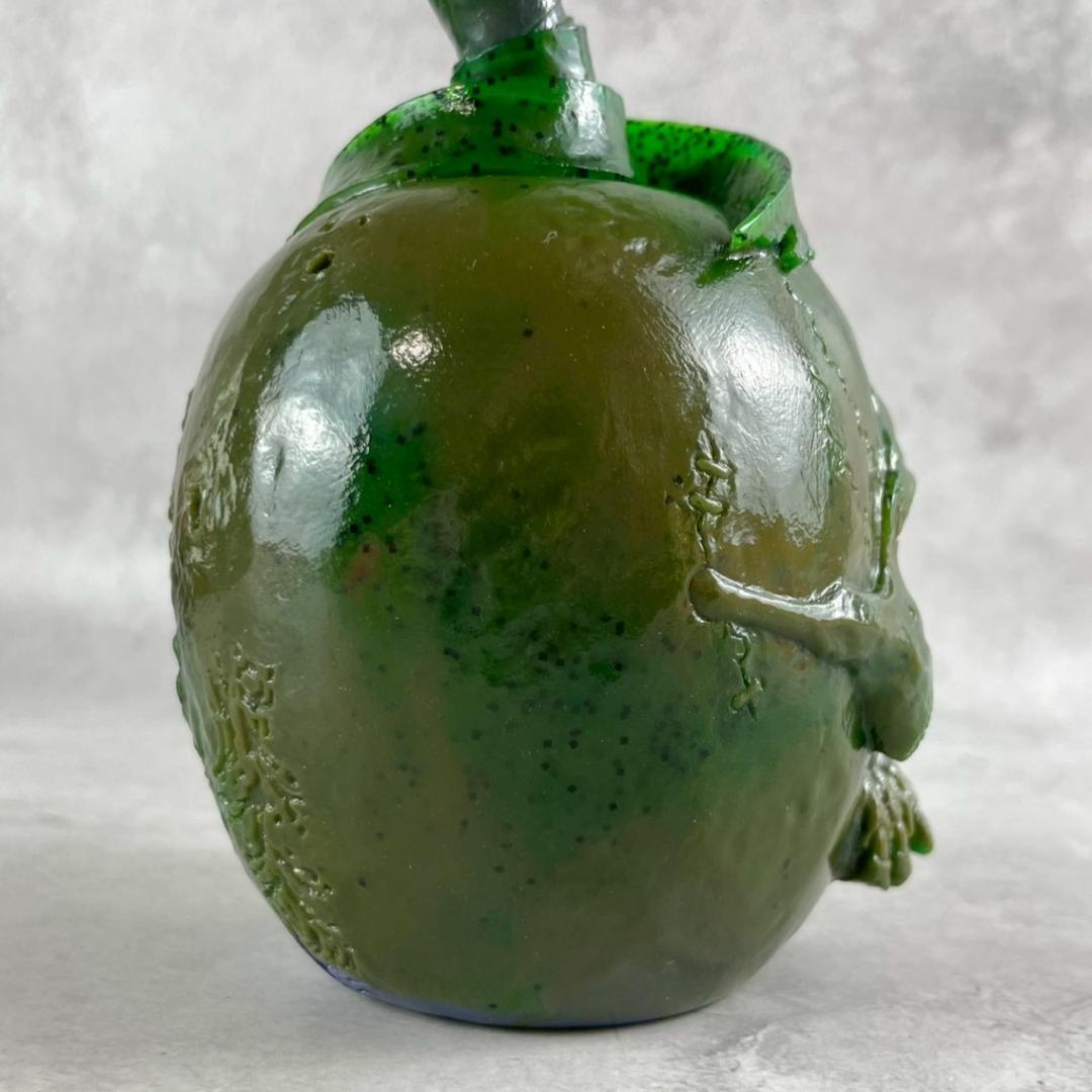 レア　MEDICOM TOY　PUSHEAD SOUR　ソフビ　グリーンラメ