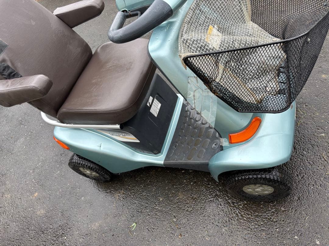 引き取り専用　スズキ水色 前カゴ付き