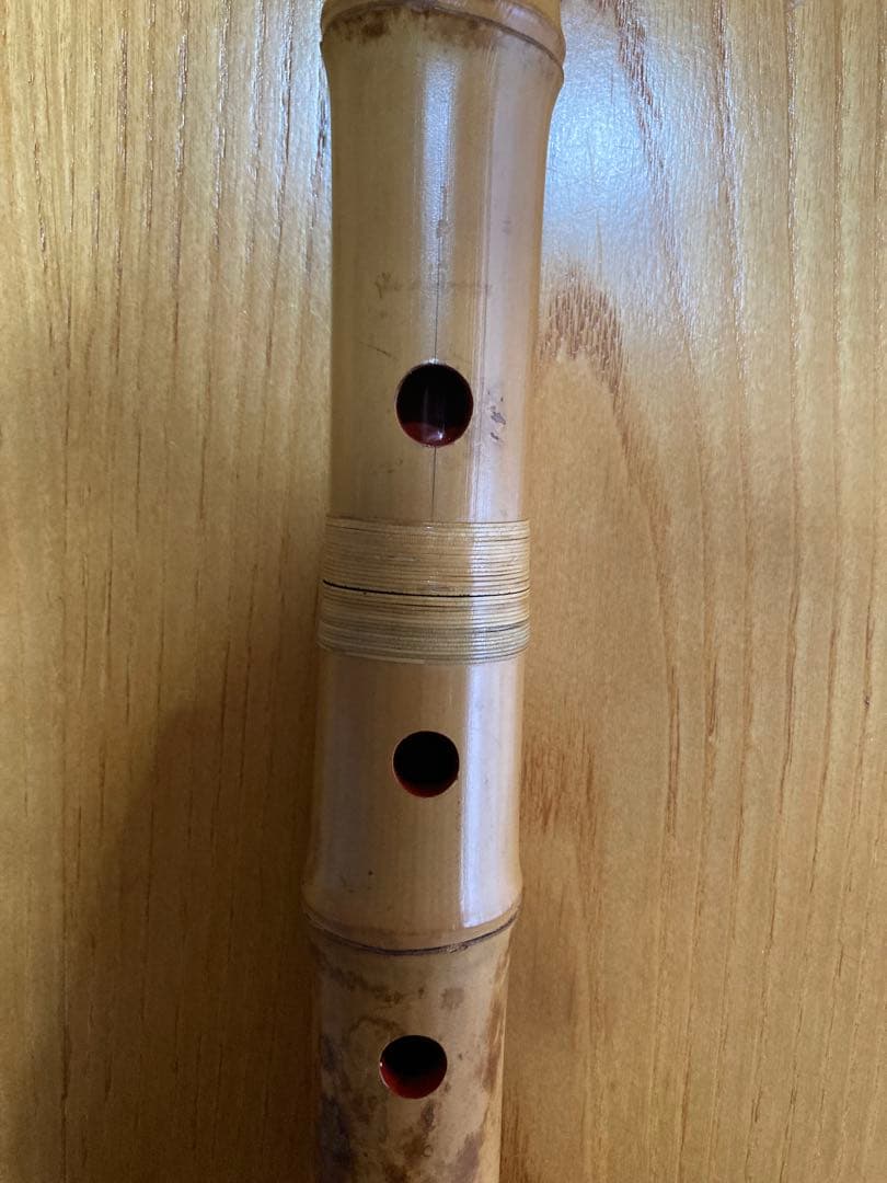 琴古流尺八　銀越銘一尺八寸管