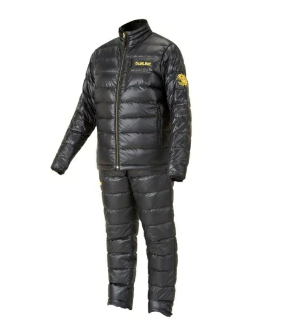 【新品☆レア】サンライン★フィッシングスーツ ブラック