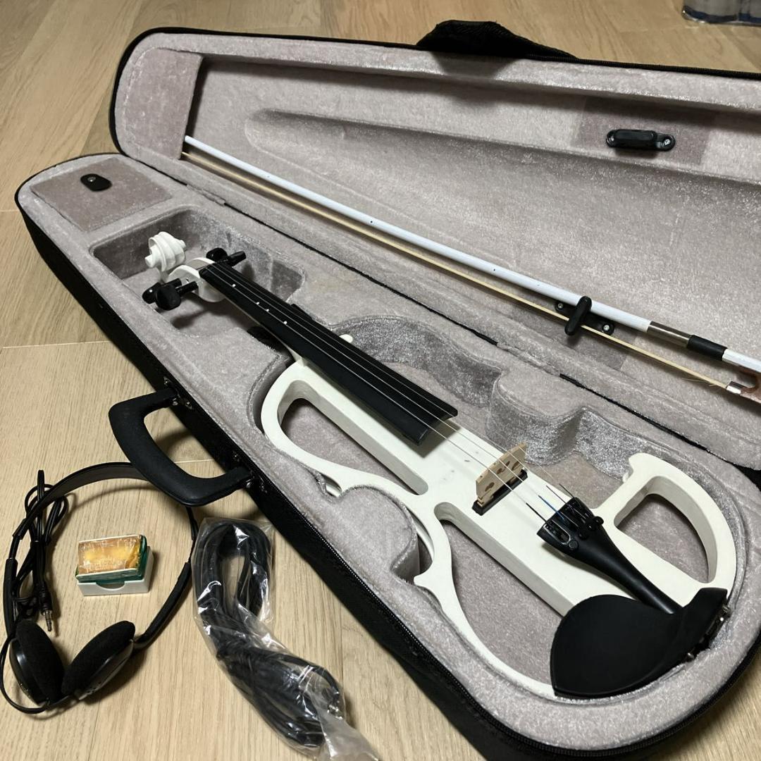 HVPV30 サイレントバイオリン 4/4 ケース・弓付き 通電音出し確認済み