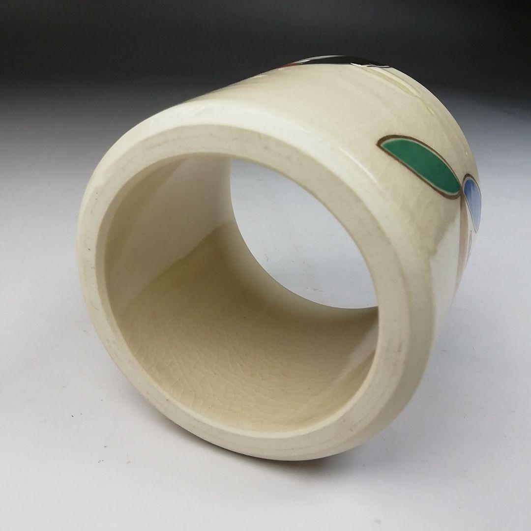 Ｔ９７０　皆具　『仁清写　七宝文宝尽』『原平窯　加藤昌山 造』　共箱　茶道具