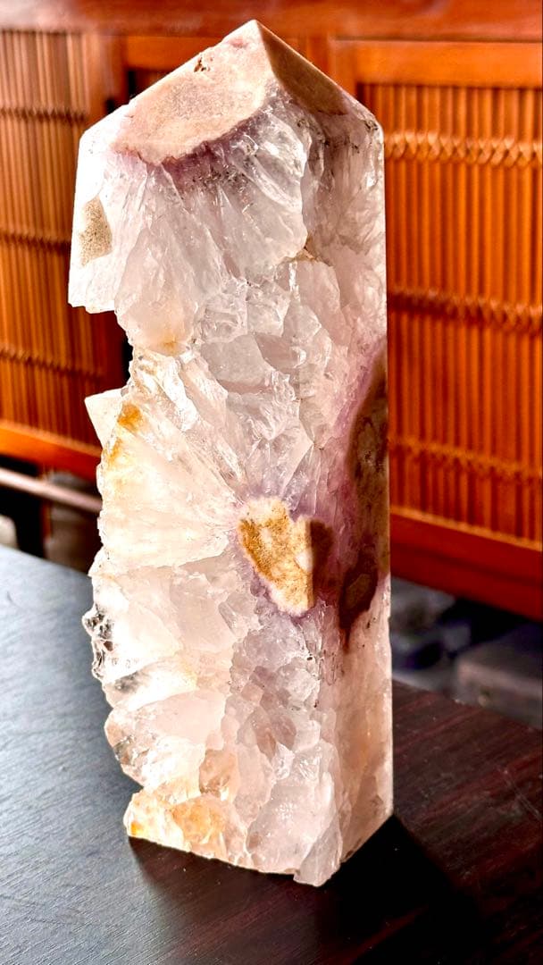 【花咲くピンクアメジスト】 ザクザク結晶ポイント／大型1372g✨レア