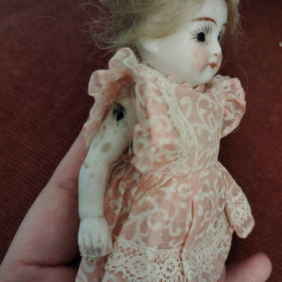 ミニョネット♡ピンクブーツの可愛い女の子♡ケストナーアンティークドール