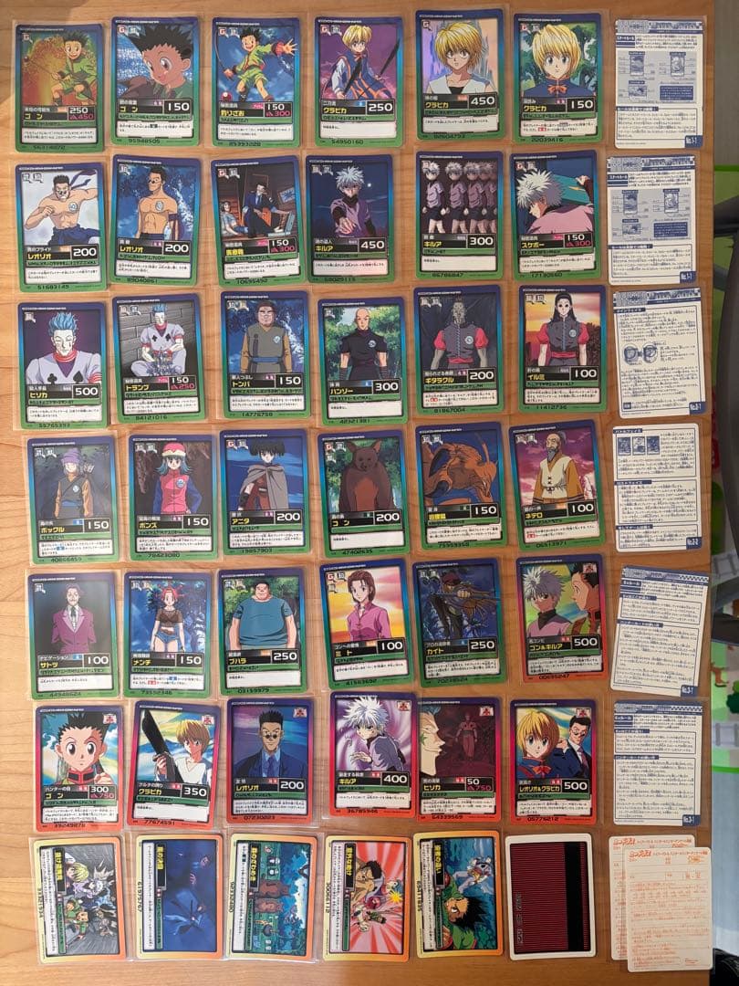 ハンターハンター カードダス コンプ　完全コンプ　コンプリート　限定版含む