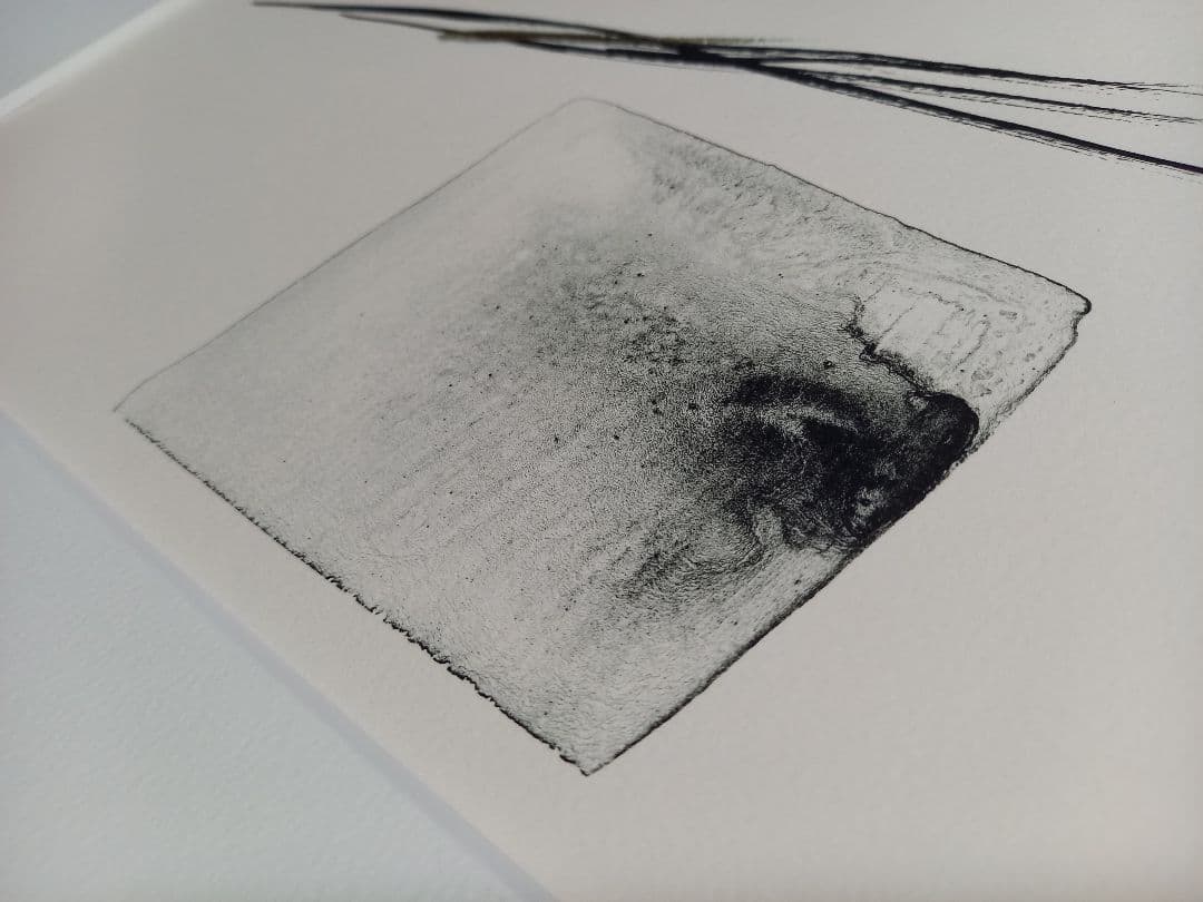 篠田桃紅 「Factio」リトグラフ　no.14/55　版画　1992年　額装品