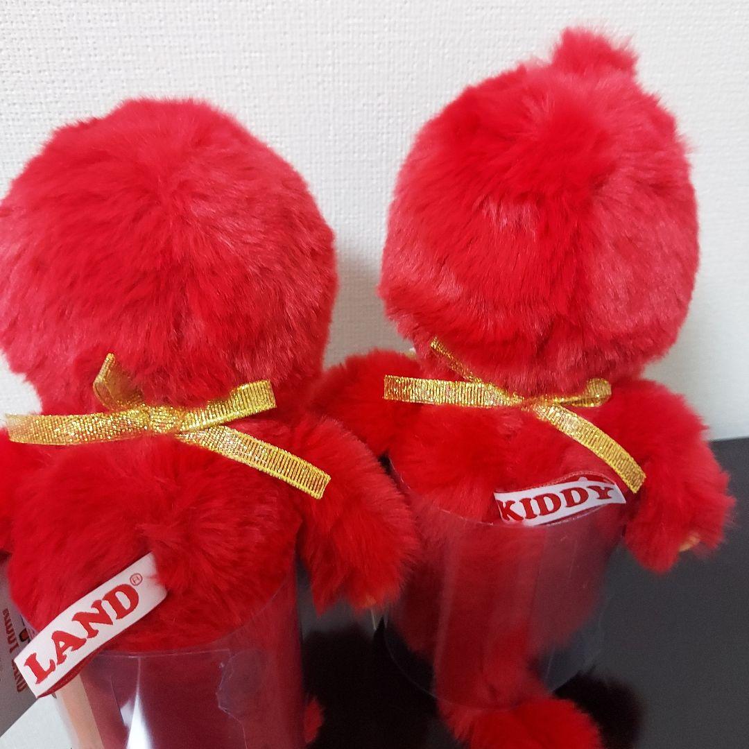 Monchhichi 　キディランド限定　ぬいぐるみ　ペア 　赤　Sサイズ