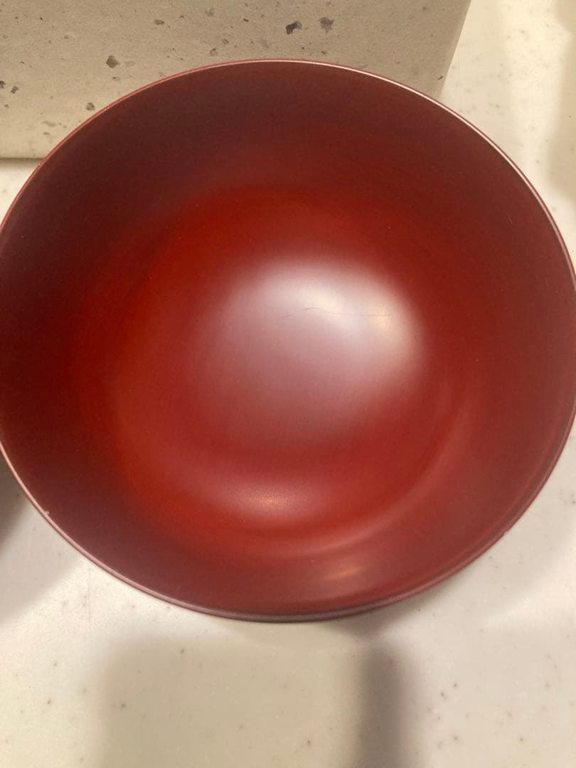 滴生舎　漆塗り汁椀2個セット（黒・赤）角椀　（小）