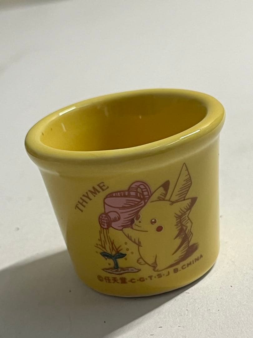 ポケモン　ポケットガーデン　ピカチュウ 陶器 植木鉢