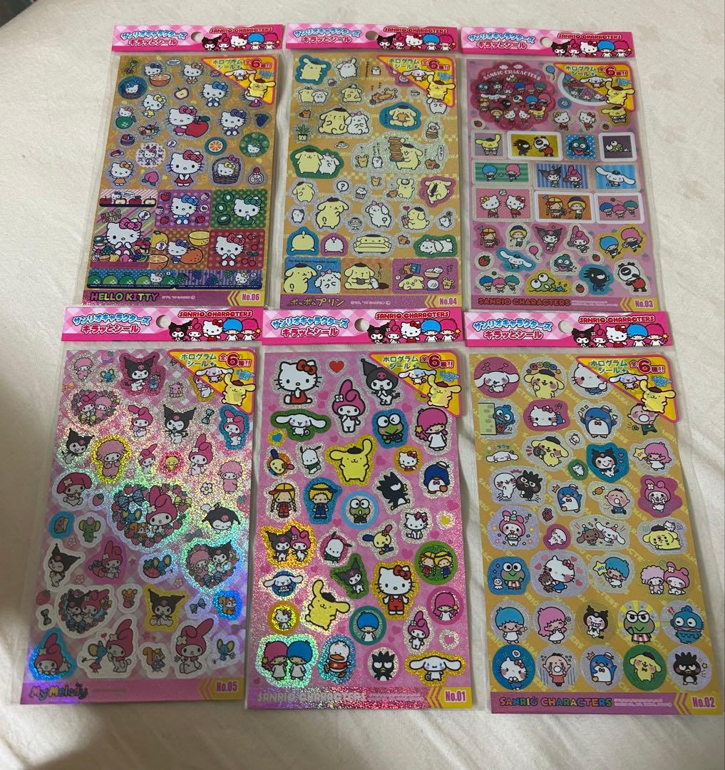 サンリオシールまとめ売り　73枚