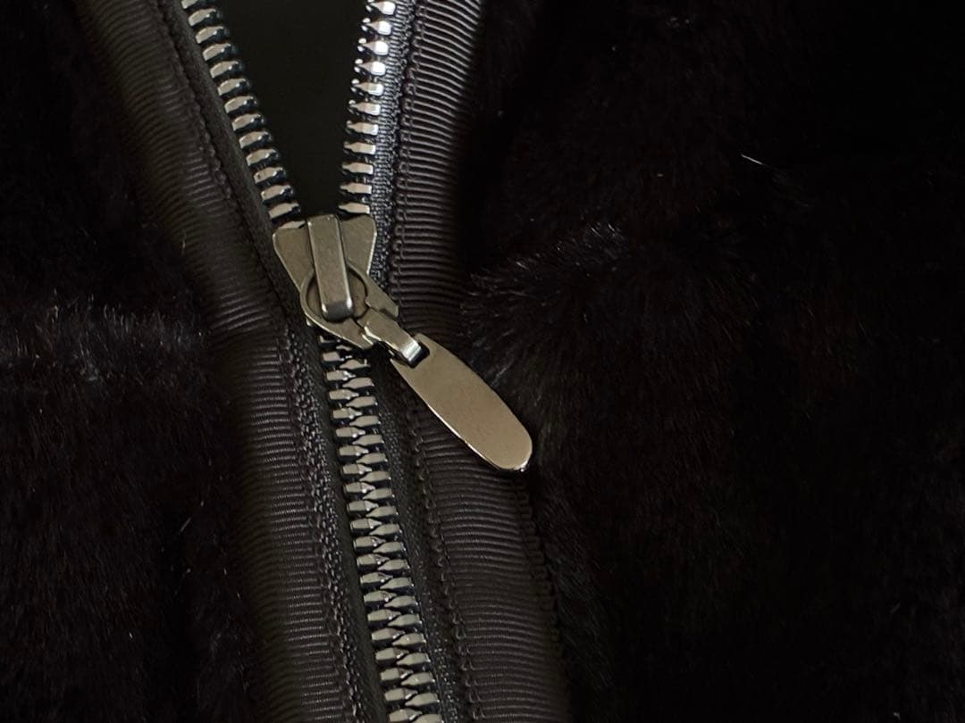 ランバンスポール　ゴルフ用フェイクファーベスト サイズ38 ブラック