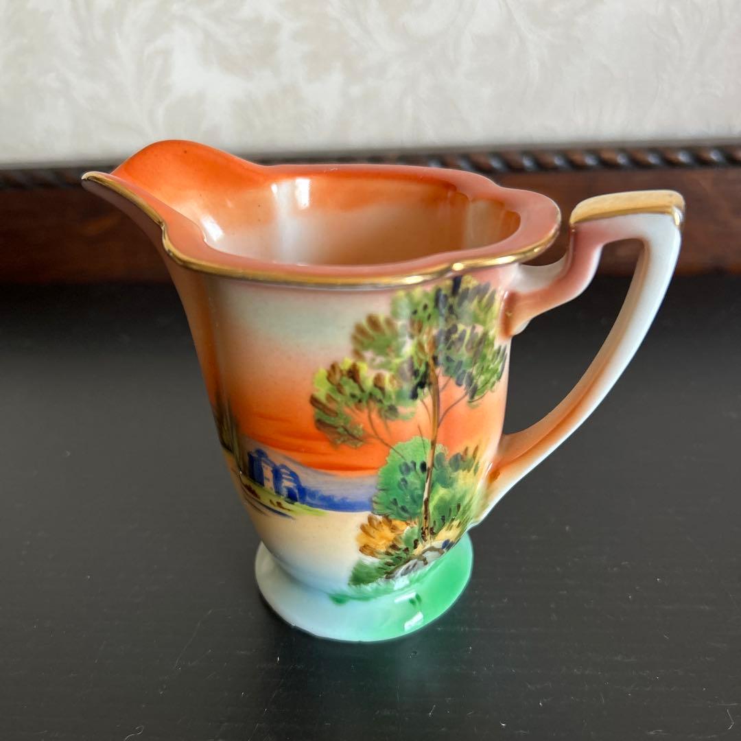 オールドノリタケ　Mマーク・ヤジロベエ　クリーマー・ポット・白鳥・灰皿　不揃い