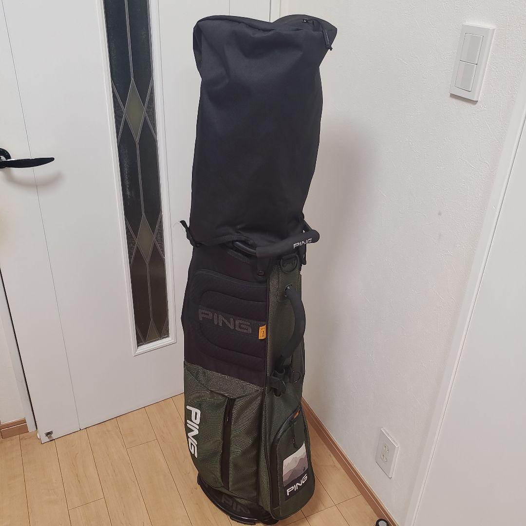 【美品】PING ピン キャディバッグ CB-P201 カーキ 色