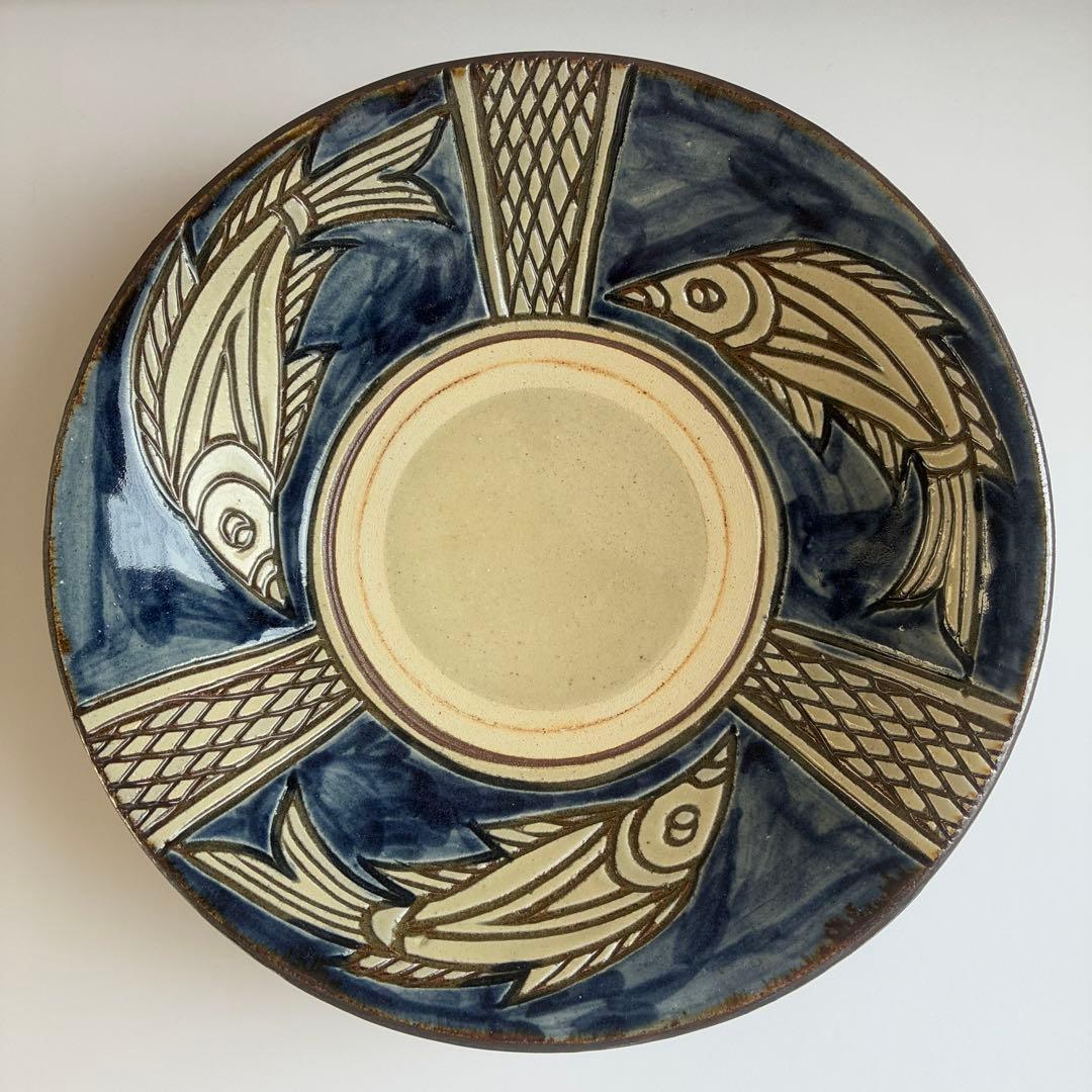 新品未使用　壺屋焼　金城敏男(金城次郎の長男）　皿