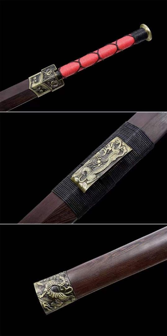 青古四獣漢剣20230470 古兵器 武具　刀装具　日本刀　模造刀 居合刀